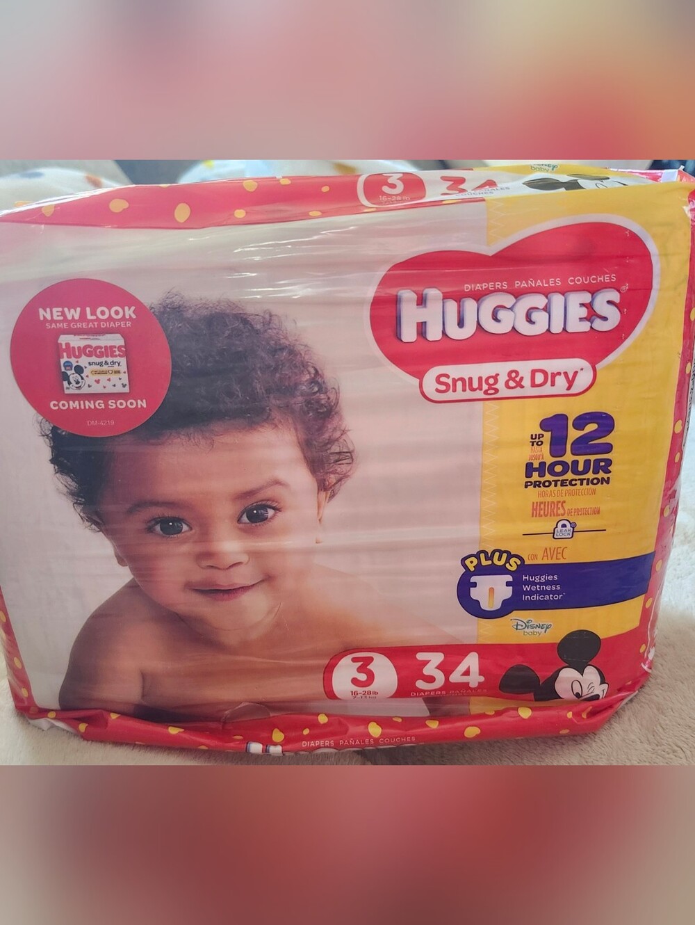 Huggies Snug & Dry Diapers Size 3 - Red/Yellow Pack